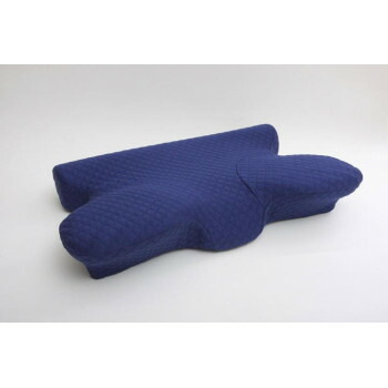 いびき軽減低反発枕 ネイビー 約64×35cm 1193440372416 理想の寝姿勢をつくり、いびきなどの睡眠時の悩みを解消する枕【送料無料】