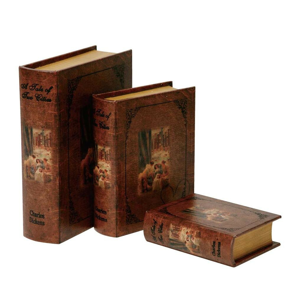 ブック型収納ボックス BOOK BOX 3個セット 28230 洋書デザインの収納ボックス。【送料無料】
