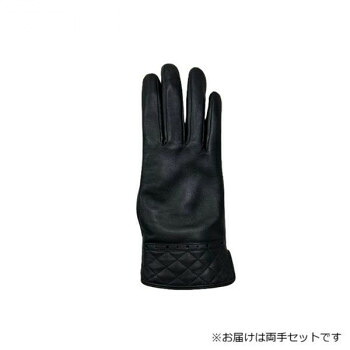 婦人用手袋 羊革 22cm ブラック(4) 001318221 婦人用羊革手袋【送料無料】【メール便対応】