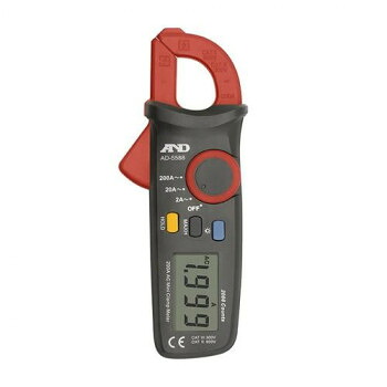 A＆D ミニデジタルクランプメーター データーホールド機能 ピークホールド機能 AD5588 小型表示の便利なクランプメーター【送料無料】
