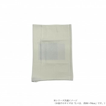 ケアオール　シルクイン　コットン腹巻(メンズ)　L-LL約84～94cm　ホワイト　ECR-551151 吸湿性、放湿性に優れたシルク糸使用【送料無料】【メール便対応】