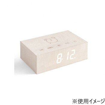 Gingko フリップクリッククロック ホワイトメープル GNK030005   飾り気の無いに目覚まし時計を止めれる【貨物輸送無料】