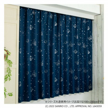 サンリオ クロミ 箔遮光カーテン 100×200cm SS-11-208-21   可愛くて高機能!【送料無料】