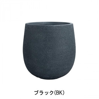 グリーンポット 植木鉢 グレイニー エッグ ブラック 35cm GA-3135BK 風化し削られた岩肌のような植木鉢【送料無料】