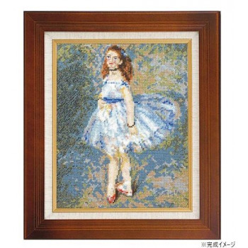 ししゅうキット　7030(ベージュ)　アートギャラリー　「踊り子」ルノワール作 愛され続ける名画をクロスステッチでお楽しみ下さい。【送料無料】