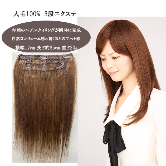 楽天市場】襟足ウィッグ 人毛100% 高品質人毛3コームスソ人毛