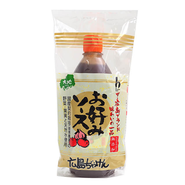 ケース販売 広島じゃけん お好みソース（無添加） 500g×12本