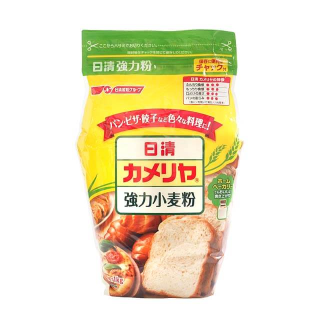 【4/10までポイント5倍】ケース販売 日清製粉・強力粉 カメリヤ 1kg×15袋 （チャック袋入）｜業務用 小麦粉