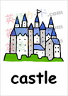 フラッシュカードえらべる英語カード【建物・街】■B5ラミネート加工■