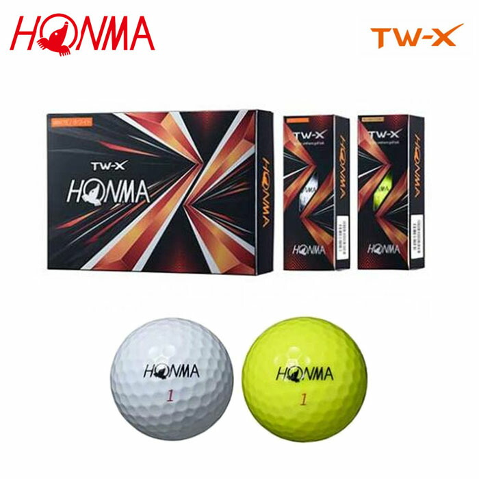 アウトレット送料無料】 HONMA 本間ゴルフ TW-X ゴルフボール 3ダース 36球入り ホワイト イエロー 日本正規品 父の日 還暦祝い 誕生日  記念品 プレゼント コンペ賞品 景品 退職記念 fucoa.cl