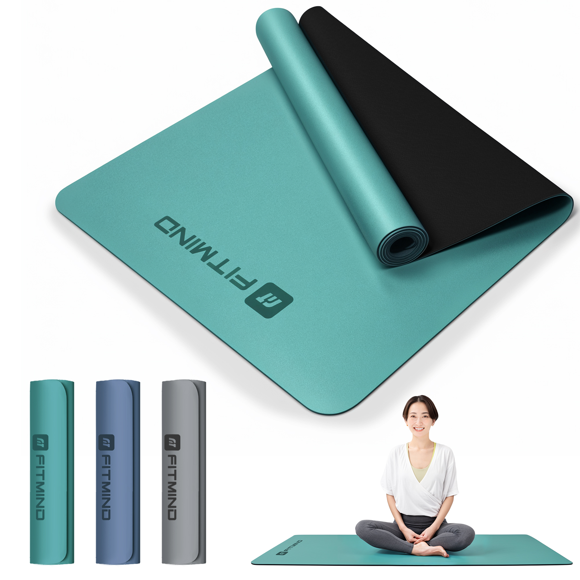 ヨガマット yoga mat トレーニング ストレッチマット Amazon | SURFOU ヨガマット TPE高級素材 8mm 厚め トレーニング