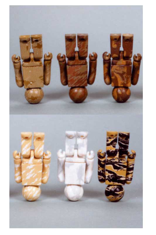Set Complet 6 Figurines Maharishi Kubrick DPM Identifier - Medicom Toy - NEUVES