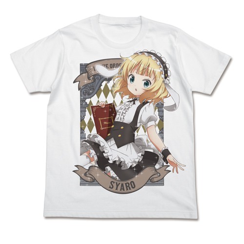 【送料無料対象商品】コスパ ご注文はうさぎですか？ シャロ フルカラーTシャツ WHITE 【ネコポス/ゆうパケット対応】画像
