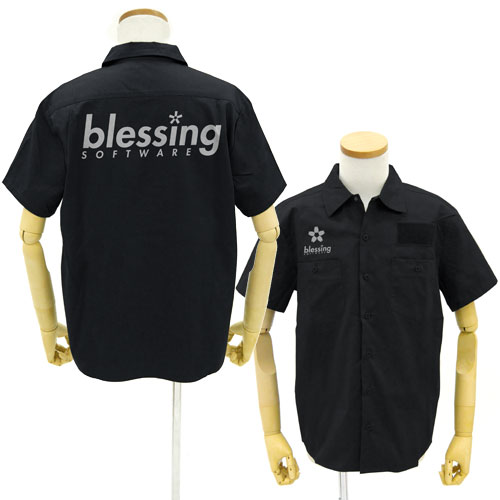 【送料無料対象商品】コスパ 冴えない彼女の育てかた♭ blessing softwareワークシャツ BLACK【ネコポス/ゆうパケット対応】画像