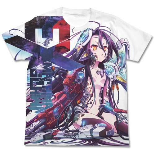 【送料無料対象商品】コスパ ノーゲーム・ノーライフ シュヴィ フルグラフィックTシャツ WHITE【ネコポス/ゆうパケット対応】