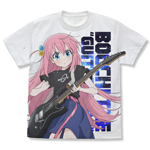 【送料無料対象商品】コスパ アニメ「ぼっち・ざ・ろっく！」 後藤ひとり フルグラフィックTシャツ Playing the guitar Ver. WHITE【ネコポス/ゆうパケット対応】