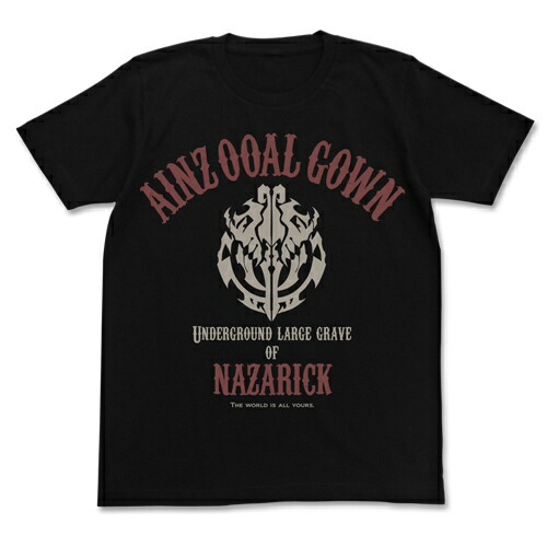 【送料無料対象商品】コスパ オーバーロードII アインズ・ウール・ゴウン Tシャツ BLACK 【ネコポス/ゆうパケット対応】画像