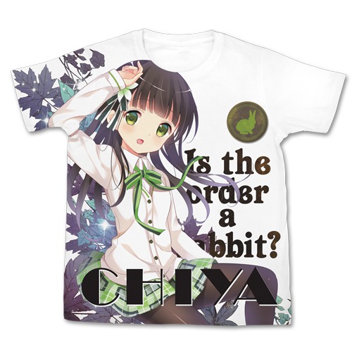 【送料無料対象商品】コスパ ご注文はうさぎですか?? 千夜 フルグラフィックTシャツ WHITE 【ネコポス/ゆうパケット対応】