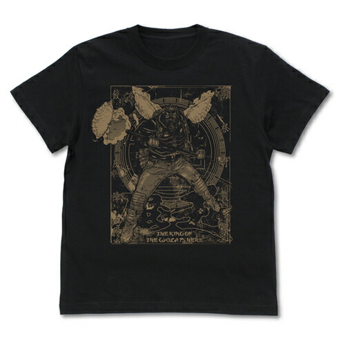 【送料無料対象商品】コスパ ドロヘドロ（原作版） カイマン Tシャツ ギョーザ魔王 Ver. BLACK【ネコポス/ゆうパケット対応】画像