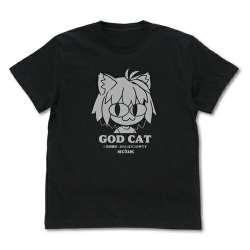 【送料無料対象商品】コスパ 月姫 -A piece of blue glass moon- GOD CAT ネコアルク Tシャツ BLACK【ネコポス/ゆうパケット対応】【4月再販予定 予約商品】画像