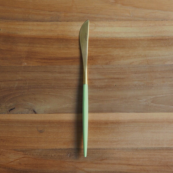 クチポール ゴア・セラドン ゴールド デザートナイフ / Cutipol GOA-Celadon / 【6点までネコポス可】【正規輸入品】 カトラリー ギフト 結婚祝い 新築祝い おしゃれ画像