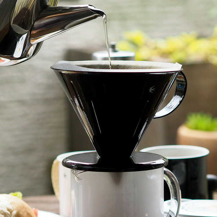 ツバメ　ドリッパー　4.0　（3～4杯用）ブラック　/　GLOCAL STANDARD PRODUCTS　/　 グローカルスタンダードプロダクツ ツバメ印 つばめ コーヒードリッパー 琺瑯 ホーローアウトドア