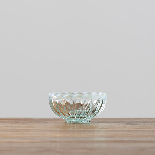 楽天市場】廣田硝子 雪の花 のぞき 古代色 / ガラスボウル 豆鉢 日本製