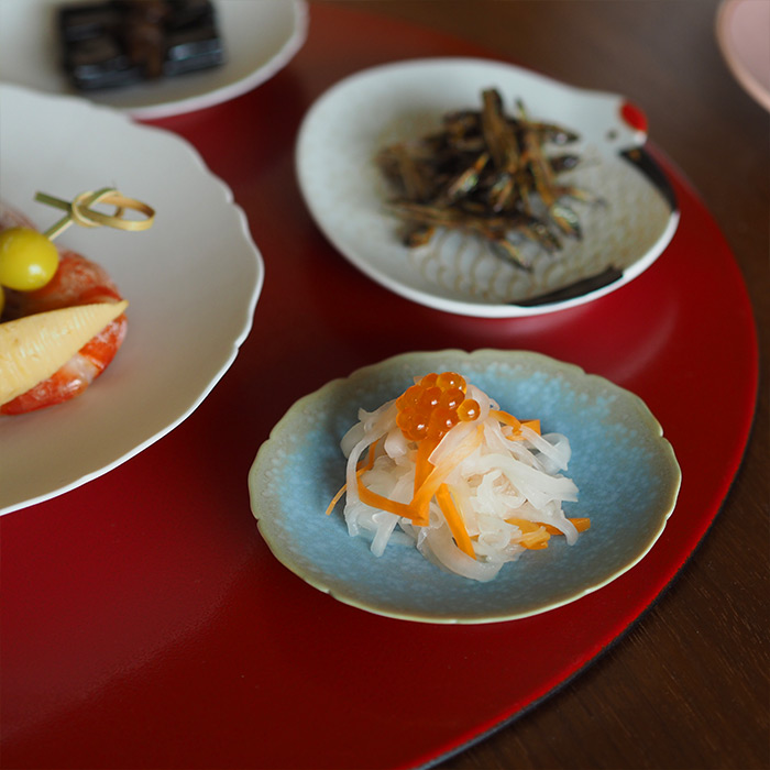 楽天市場】日下華子 色絵 鉄線 八角プレート小 / 九谷 和食器 長