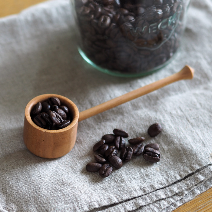 こだわりのプレゼントに‼️ 一つ一つ手作りの作家物 檜のコーヒーメジャースプーン こだわりのプレゼントに‼️ 一つ一つ手作りの作家物 檜の