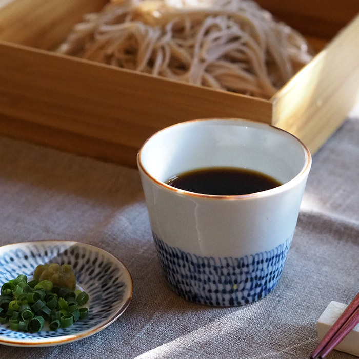 楽天市場】副千製陶所 みじん唐草 そば猪口 / 蕎麦猪口 フリーカップ