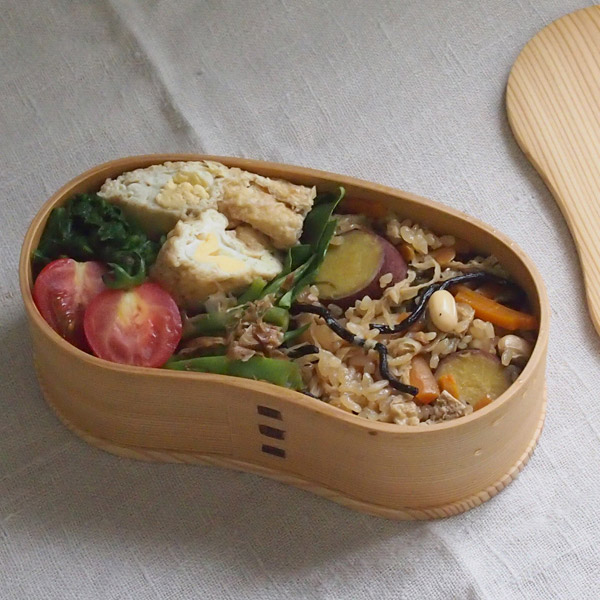 秋田杉 大館曲げわっぱ弁当箱 はんごう 一段 / 弁当箱 日本製 曲げわっぱ まげわっぱ 伝統工芸 木製 ランチボックス 冷めても美味しい おしゃれ 1段 杉
