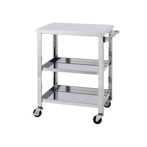 ステンレス製ワゴン 750*450*800mm 3段 引出し無 WG3-750K｜Pro Lab. ＆ Healthcare Shop 39,325円