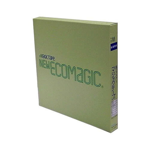 粘着剤付エコマジックテープ A面フック 黒 MAGIC-T2525APN-BK 1巻／箱