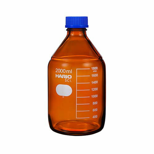 (茶)耐熱ねじ口瓶 (液切リング付) GL-45 2000mL NBB-2L-SCI
