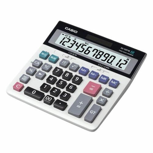 足し加える器遣りくち事務机手合い計算器(12桁) DS-120TW