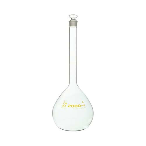 メスフラスコ (全量フラスコ・スーパーグレード) 白 2000mL 020060-2000