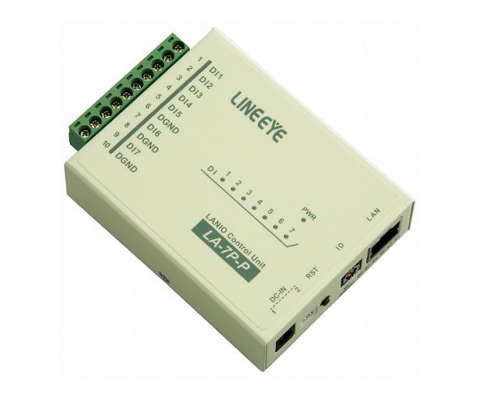 LAN接続型デジタルIOユニット ドライ接点7入力 LA-7P-P(G)｜Pro Lab. ＆ Healthcare Shop