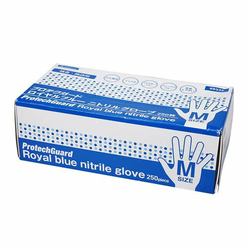 楽天市場】クレシア プロテクガード ロイヤルブルーニトリルグローブ M
