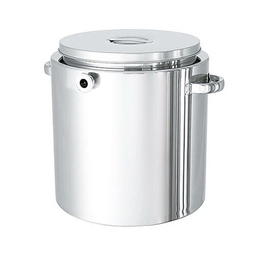 平底型ステンレスジャケット容器 ストック蓋付 65L ST-J-43