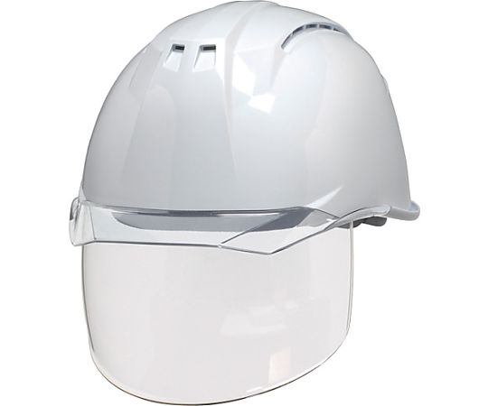 澄み切ったバイザー安全帽 (遮蔽物面付) AA11EVO-CSW KP 白/せつ然たる AA11EVO-CSW-HA6-KP-W/C
