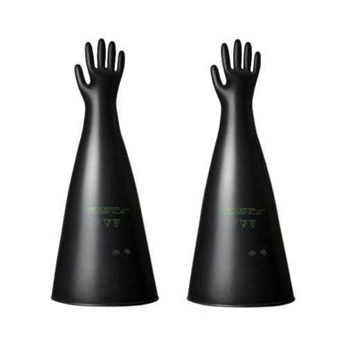 地球儀ボックス席／アイソレーター用ブチルグローブ 10in 薄0.4粍 御手々大きさ8.5inch 長さ800粍 97800BHP8.5E45
