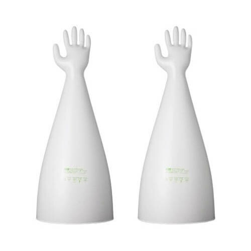 地球儀ボックス席／アイソレーター用ハイパロン (CSM) グローブ 10in 薄0.4粍 御手々大きさ8.5inch 長さ800粍 97800Y8.5E45