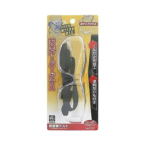 安全オーバーグラス クリア 紐付き 12個入 2743｜Pro Lab. ＆ Healthcare Shop 9,173円