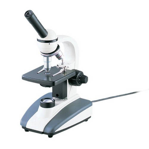 セミプラノレンズ生物顕微鏡 (LEDライト) 単眼 40〜400* E-136-LED