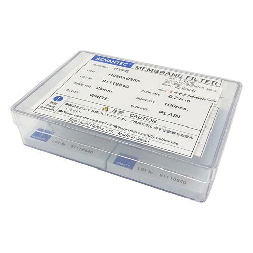 メンブレンフィルター (親水性PTFE印字機) 孔径0.2マイクロm 100枚入 13020802