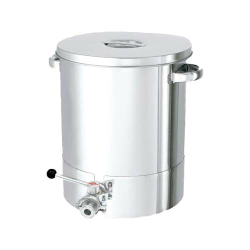 底部傾斜角度型ステンレス鋼入れもの 弁膜付 65L KTT-ST-43-BV