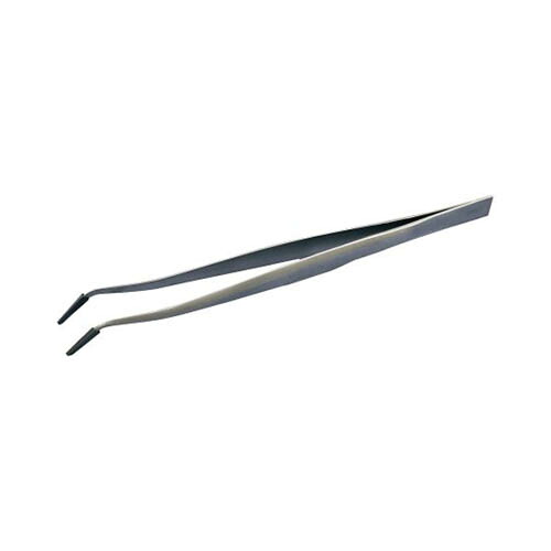 先端ゴムキャップ付ピンセット Feather Pick 160*10mm 先曲り TB-160