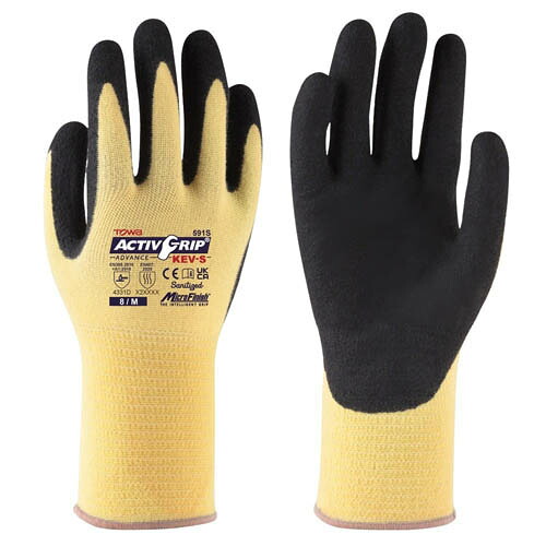 耐切創手袋 ActivGripAdvance KEV-S M 1袋(12双入) 591S-M