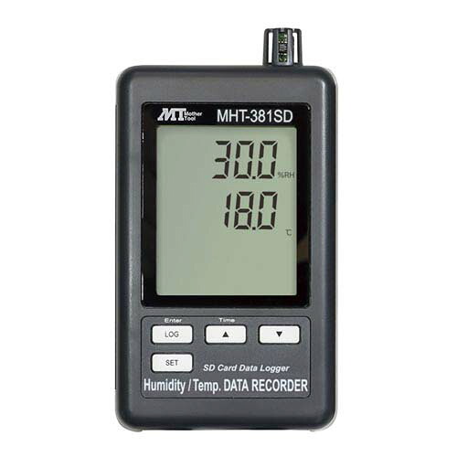 データロガデジタル温・湿度計 校正証明書付 MHT-381SD