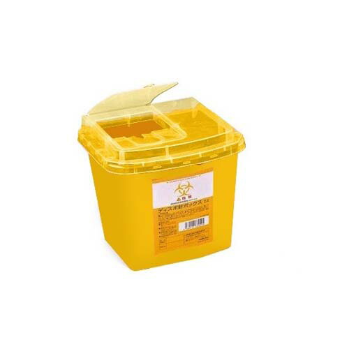 ディスポ針ボックス席 黄味がかった5L 入れもの売りわたす (32個)